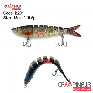 fishing-bait-8-pieces-1طعمه ماهیگیری هشت تکه کد B201 وزن 19.5 گرم طول 13 سانتیمتر_1999790802