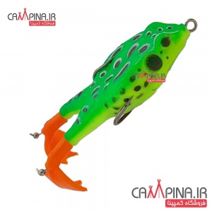 قورباغه سیلیکونی پا چرخان ضد خزه رنگ سبز