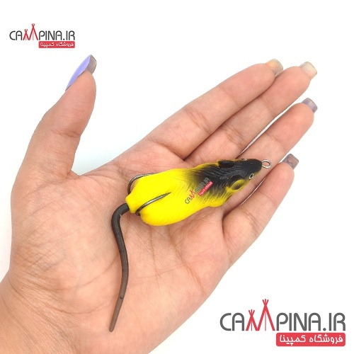silicon-mouse-fishing-bait-yellow-3