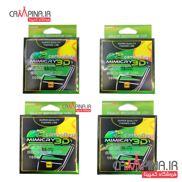 نخ نایلون استتار CAMOUFLAGE MIMICRY طول 100 متر fishing-line-camoflage-01